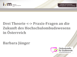 Drei Theorie  Praxis-Fragen an die Zukunft des