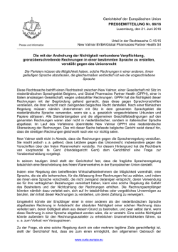 Dokument lesen - curia