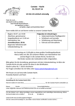 hier - cantate