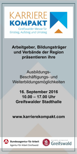 finden Sie die Broschüre zur Jobmesse 2016 zum