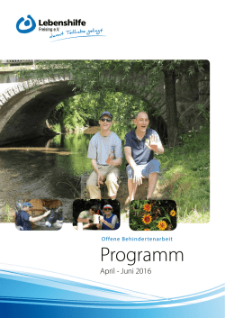 Programm - Lebenshilfe Freising