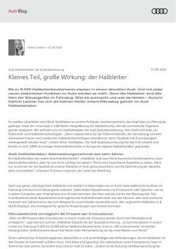 Kleines Teil, große Wirkung: der Halbleiter