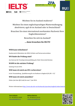 IELTS Testtermin (RUB)