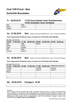 Helfer/innen f&uuml;r Chilbibeiz CTF gesucht - Club T&ouml;ff