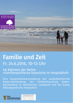 familie und zeit.indd - Statistisches Landesamt Baden
