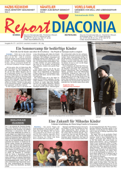 Ein Sommercamp f&uuml;r bed&uuml;rftige Kinder