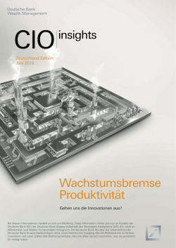 Wachstumsbremse Produktivität - CIO View