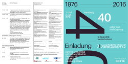 Einladungsflyer - Kulturpolitische Gesellschaft eV