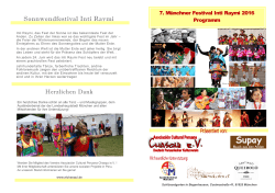 Sonnwendfestival Inti Raymi - Consulado General del Peru en Munich