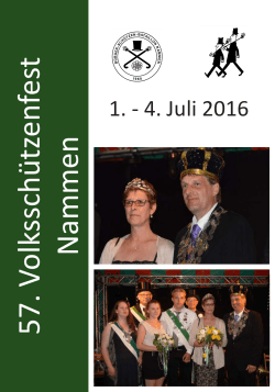 Festschrift - des B&uuml;rgerbataillons Nammen