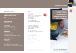 Flyer zum - Universität Hildesheim