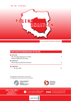 Eine Protestbewegung in Polen - L&auml;nder