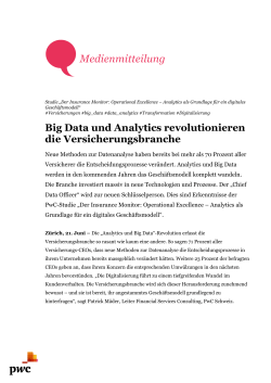 Big Data und Analytics revolutionieren die