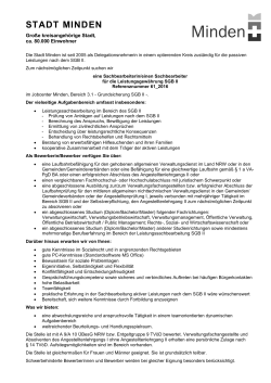 SachbearbeiterIn im Bereich SGB II, Ref.-Nr. 61_2016