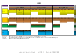 Helfer Einsatzplan