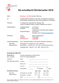 INFO- und Anmeldeformular