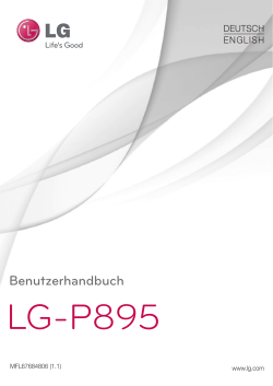 Bedienungsanleitung LG P895 Optimus Vu - Handy