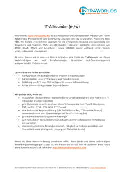 IT-Allrounder (m/w)