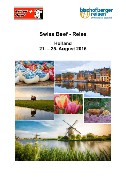Programm Hollandreise August 2016