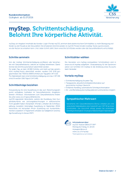 myStep - CSS Versicherung