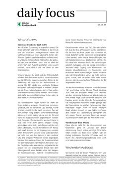 Im Fokus: Brexit oder doch nicht?