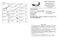 Anhängekupplung Katalog nr P17A = D [kN] PPUH AUTO