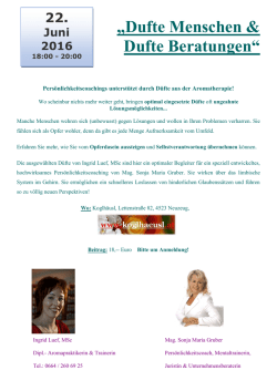 Info und Ausschreibung
