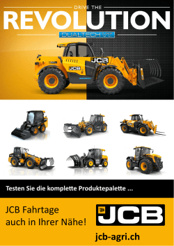 jcb-agri.ch JCB Fahrtage auch in Ihrer N&auml;he!