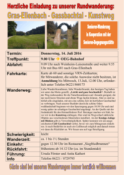 Gras-Ellenbach - Gassbachtal - Kunstweg 14. Juli