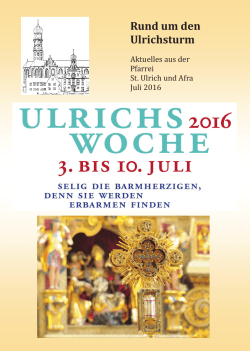 Juli 2016 - Basilika St. Ulrich und Afra