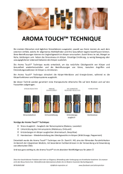 Aroma Touch-Ausbildung 19.06.2016