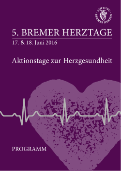 5. bremer herztage - Stiftung Bremer Herzen