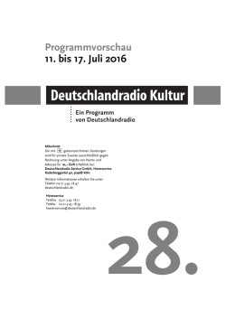 28. KW 11.07.16 bis 17.07.16