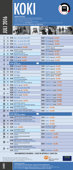 Juli-Programm