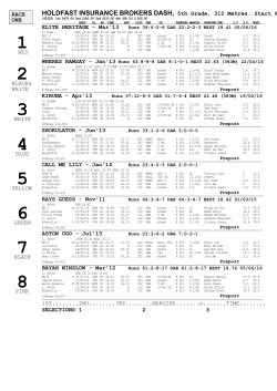 HOLDFAST INSURANCE BROKERS DASH, 5th Grade, 312 Metres