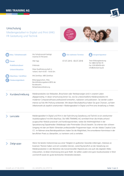 Mediengestalter/-in Digital und Print (IHK) FR