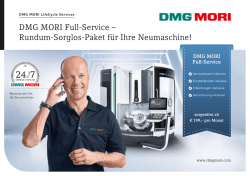 DMG MORI Full-Service &ndash; Rundum-Sorglos
