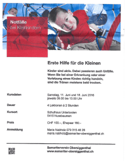 anmeldung hier - samariter