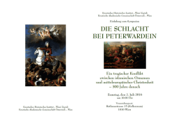 Page 1 Kroatisches Historisches Institut –Wien Zagreb Kroatische