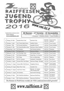 radsport Die Rennen in Pichl/Gsies werden als VSS