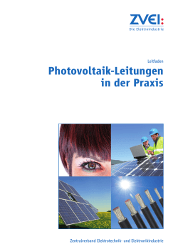 Photovoltaik-Leitungen in der Praxis