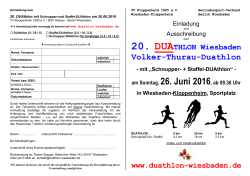 20. DUATHLON Wiesbaden Volker-Thurau