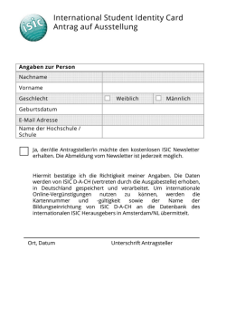 einen ausgef&uuml;llten Antrag