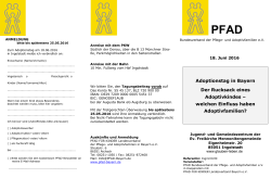Veranstaltungsflyer - PFAD Bundesverband der Pflege