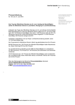 Zum Tag des öffentlichen Dienstes am 23. Juni