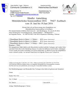 Händler Anmeldung Mittelalterliches Sonnwendfeier 2016 79427