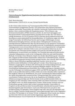 Kristina Maria Gassel Dr. med. Untersuchung der