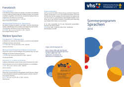 Flugblatt, PDF - VHS Wiesbaden