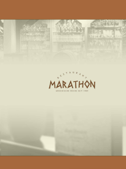 Speisekarte - Restaurant Marathon