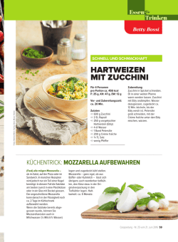 hartweizen mit zucchini